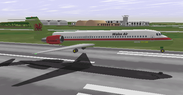 Boeing 727-300 landing